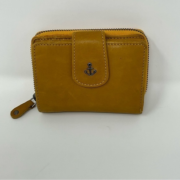 Harbor 2nd Isidora Flap Wallet Mustard Yellow - Picture 3 of 11